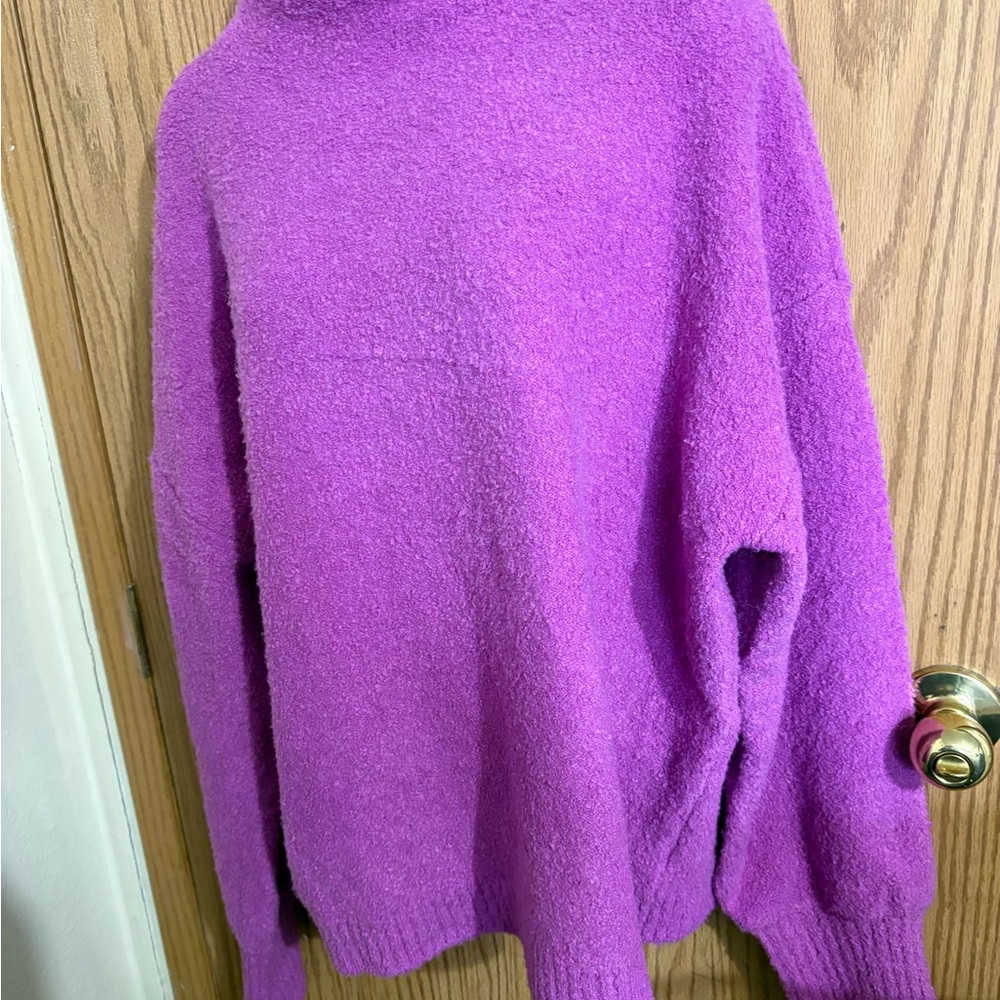 Marled Rich ultra violet Purple Women's Cowl Neck Sweater